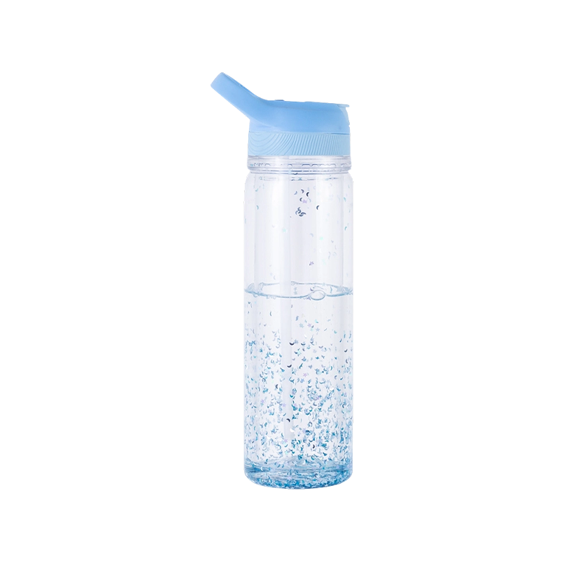 Glitzergel-Wasserflasche aus Kunststoff, 1113 g, 550 ml