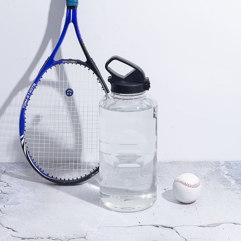 Gerade Wasserflasche mit tragbarem Griff DF201437