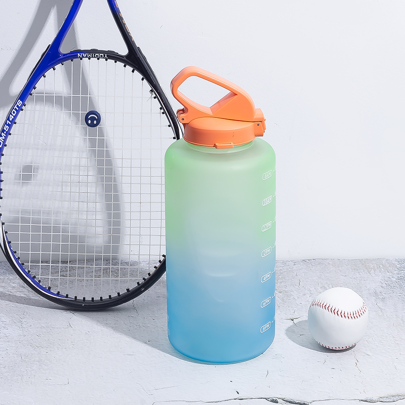 Gerade Wasserflasche mit tragbarem Griff DF201437