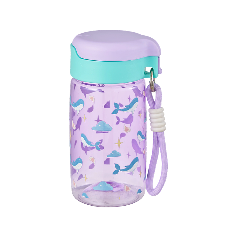 Plastikwasserflasche mit Druckdeckel, 500 ml/800 ml