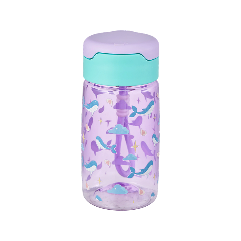 Plastikwasserflasche mit Druckdeckel, 500 ml/800 ml