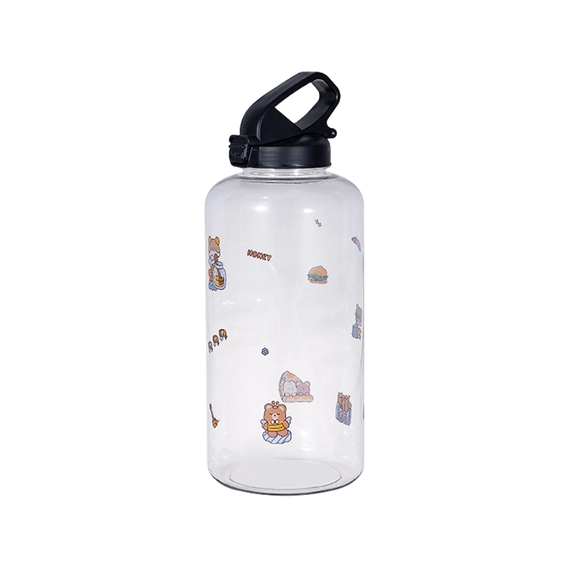 Gerade Wasserflasche mit tragbarem Griff DF201437
