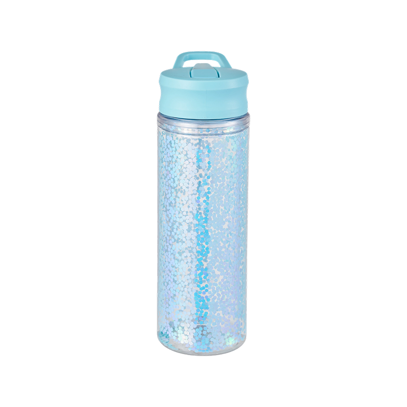 Doppelwandige Plastikwasserflasche 800ml