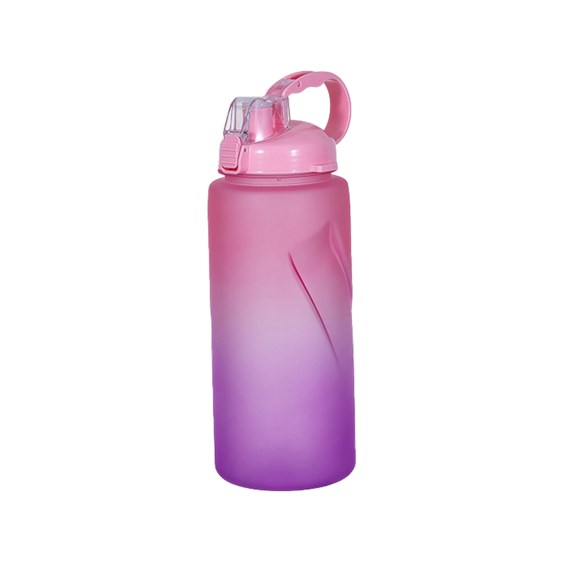 Gerade Wasserflasche mit tragbarem Griff DF201437