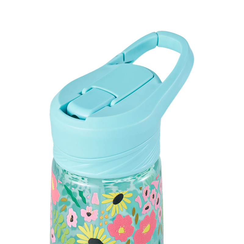 Plastikwasserflasche mit Klappdeckel, 800 ml