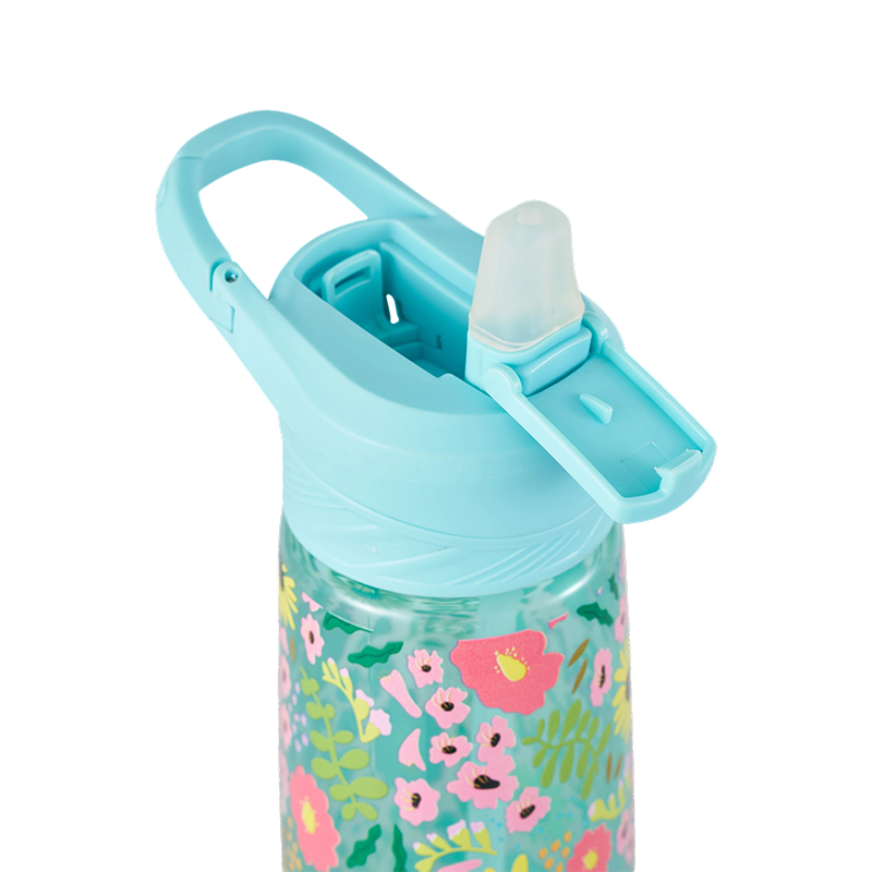 Plastikwasserflasche mit Klappdeckel, 800 ml