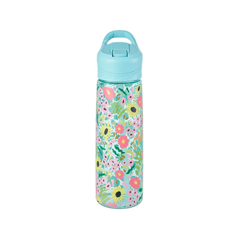 Plastikwasserflasche mit Klappdeckel, 800 ml