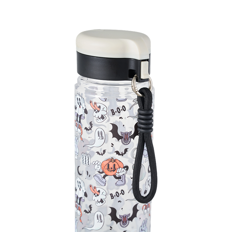 Plastikwasserflasche mit Druckdeckel, 500 ml/800 ml