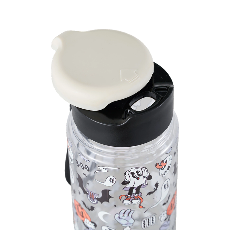 Plastikwasserflasche mit Druckdeckel, 500 ml/800 ml