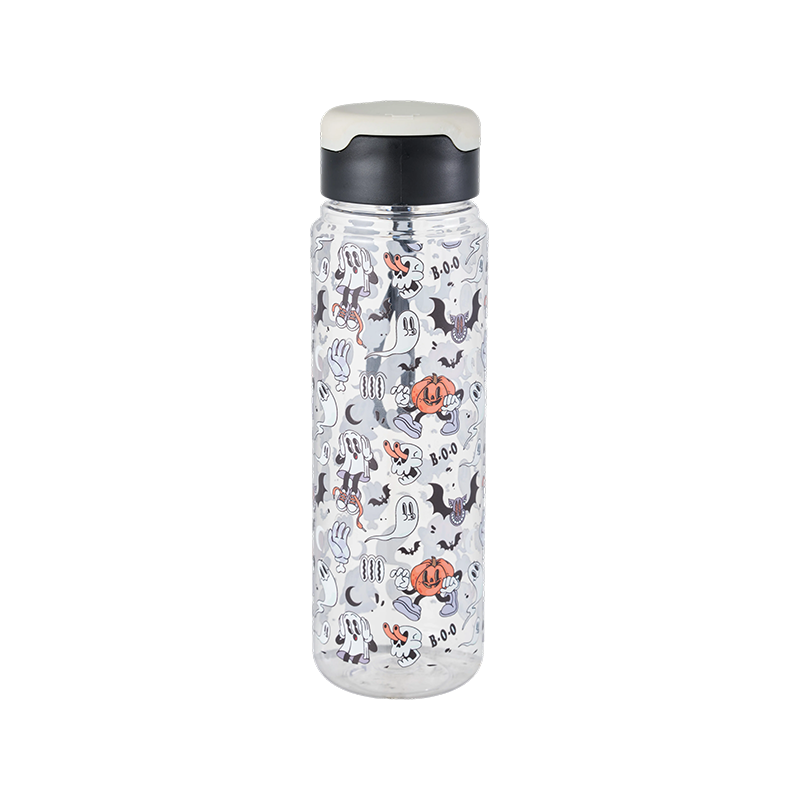 Plastikwasserflasche mit Druckdeckel, 500 ml/800 ml