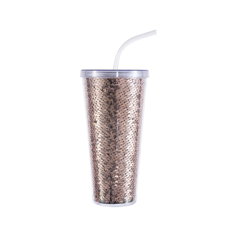 Pailletten-Strohbecher 9098H-20oz