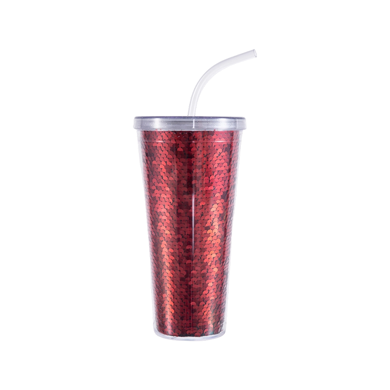 Pailletten-Strohbecher 9098H-20oz