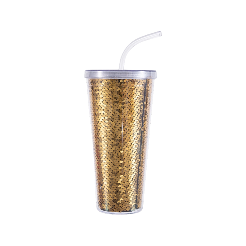 Pailletten-Strohbecher 9098H-20oz