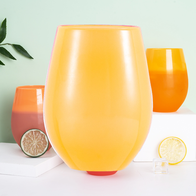 Weinbecher in Eierform mit Farbwechsel 8080-580 ml