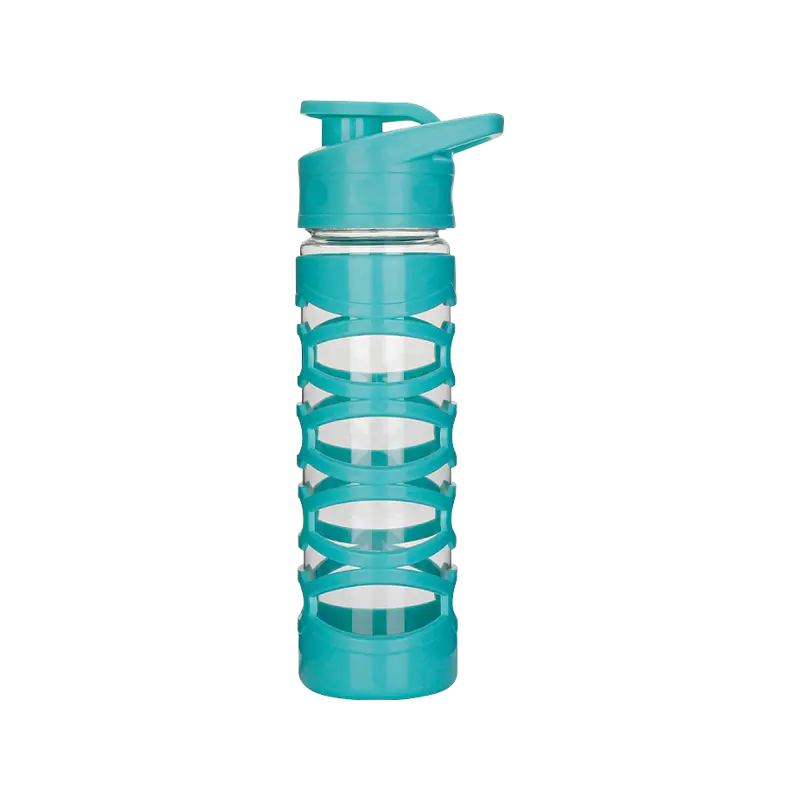 Kunststoff-Wasserflasche mit Klappdeckel, 1660B, 580 ml
