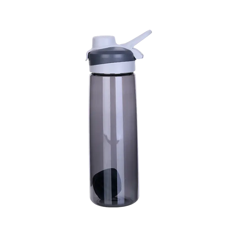 Kugel-Shaker-Wasserflasche mit Klappdeckel 1597Y, 800 ml