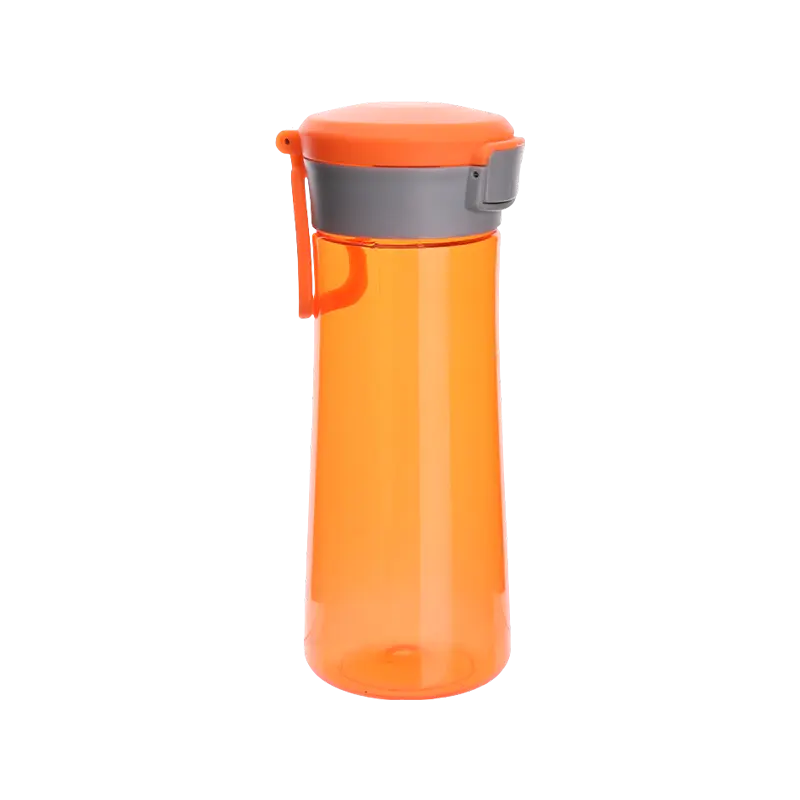Plastikwasserflasche mit Knopfdeckel 1689, 600 ml