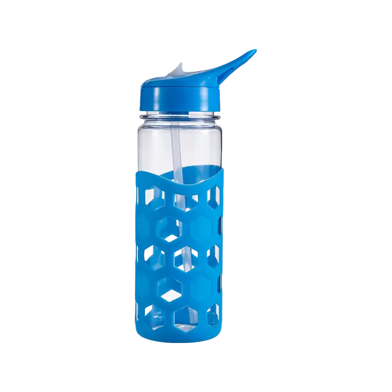 Plastikwasserflasche mit Silikonhülle 1597A