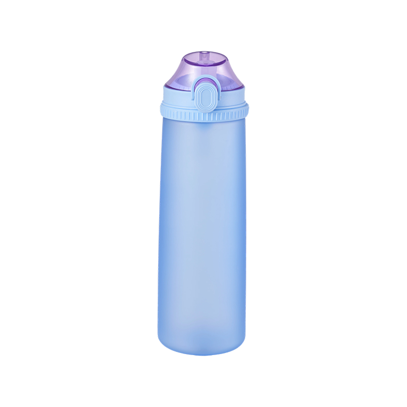 Kunststoff-Wasserflasche mit versenkbarem Deckel, 800 ml