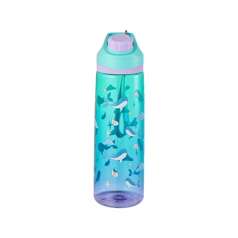 Kunststoff-Wasserflasche mit Drehdeckel