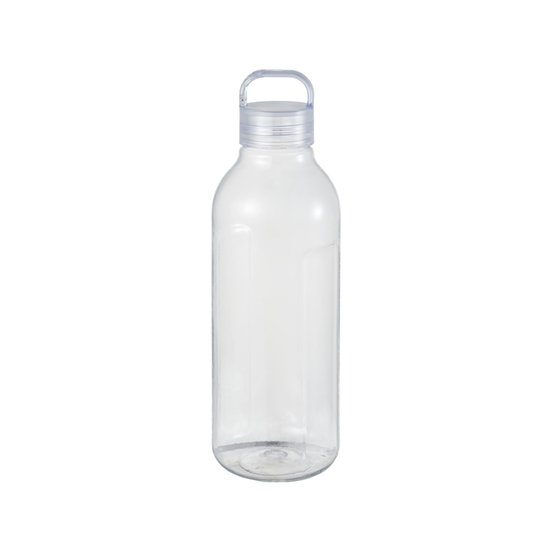 Enghalsige Plastikwasserflasche